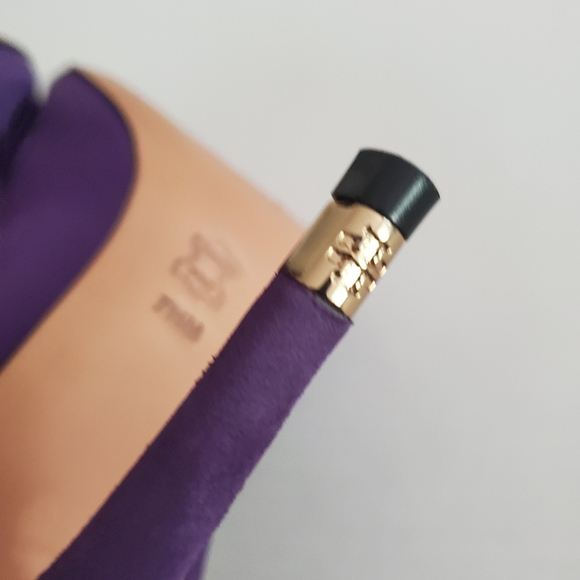 Tory Burch Purple Suede Leather Pumps size 7.5 M. - Picture 8 of 14